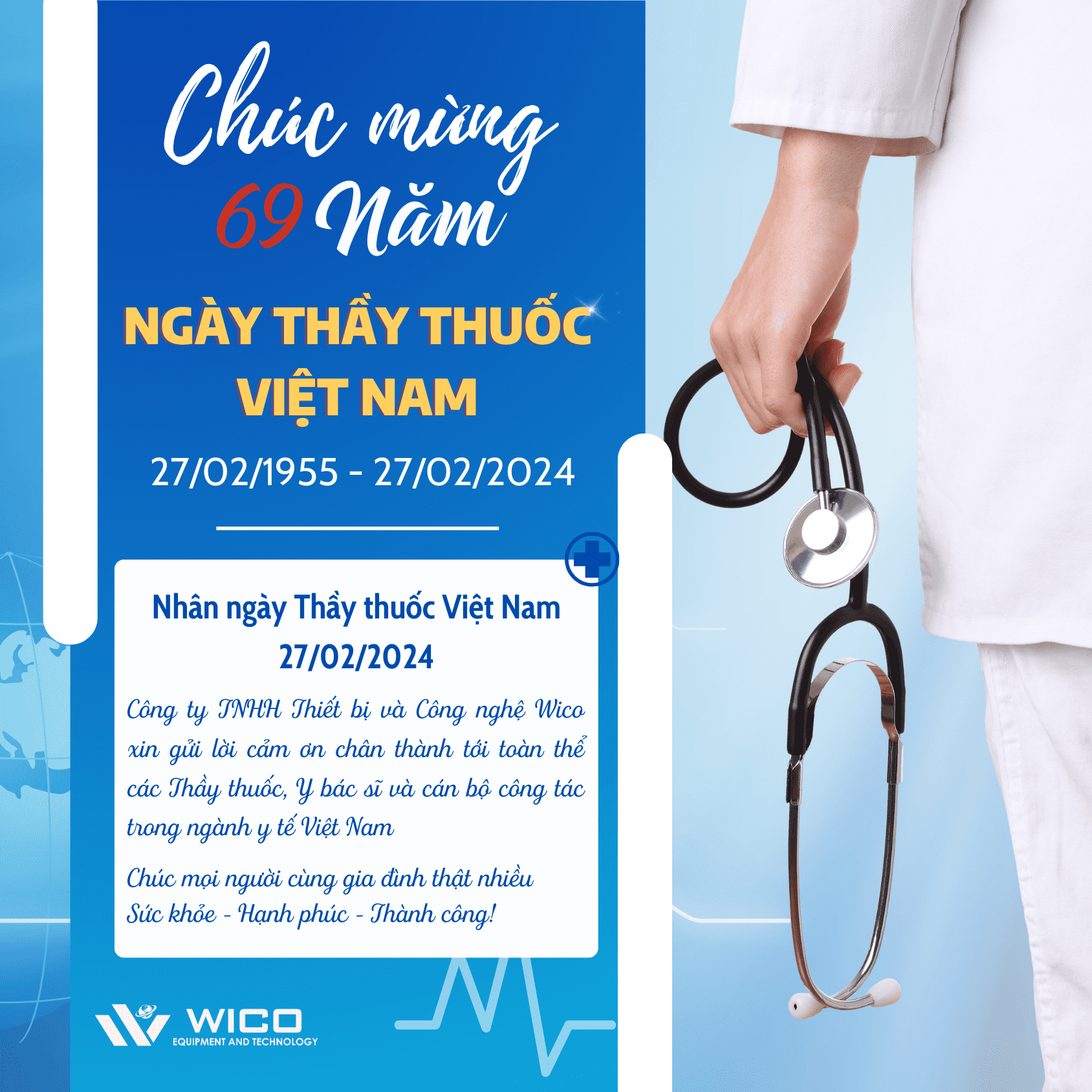 Wico Chúc Mừng 69 Năm Ngày Thầy Thuốc Việt Nam 27/02