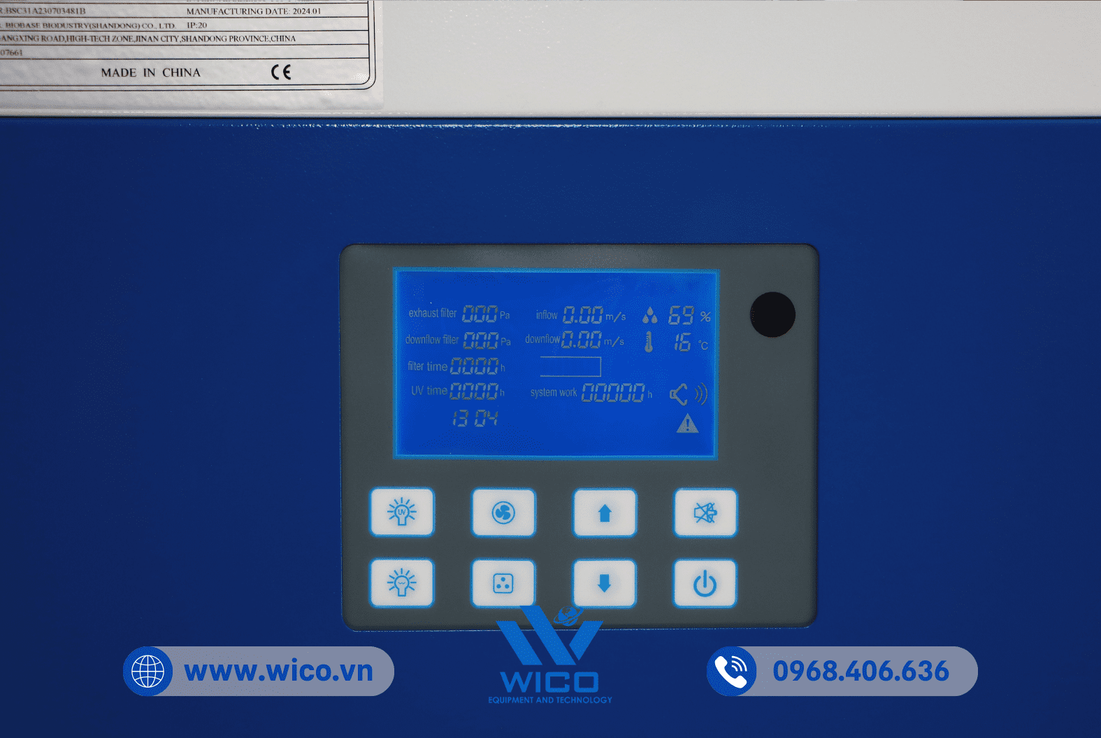 Màn hình điều khiển Tủ An Toàn Sinh Học Cấp II 11231BBC86