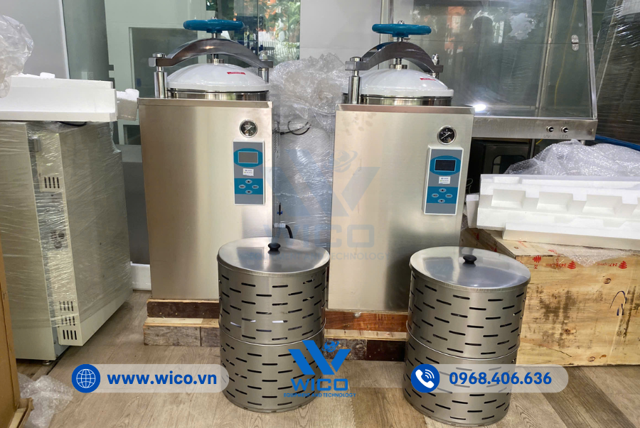 Bàn giao Nồi hấp tiệt trùng Jibimed LS-75HD tại phòng nuôi cấy ở Hà Nội