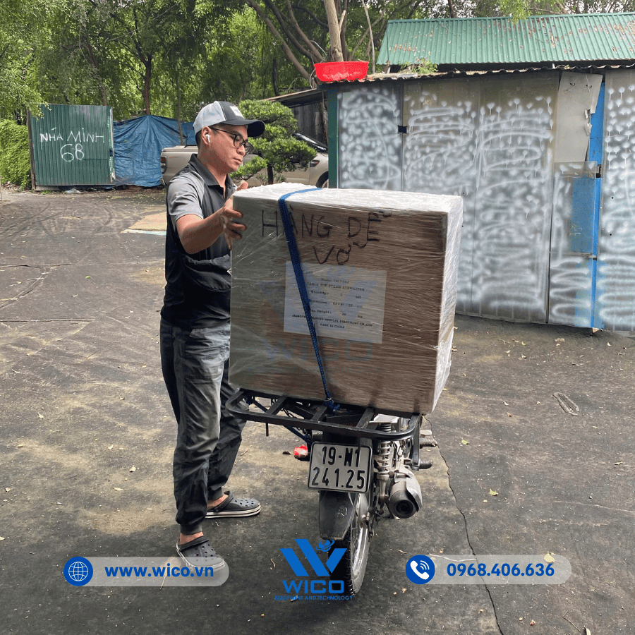 Bàn giao nồi hấp tiệt trùng Jibimed TM-T24J cho đơn vị vận chuyển trung gian