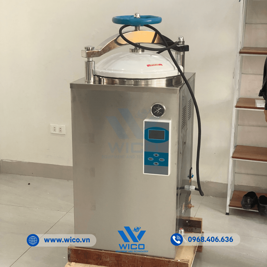 Nồi hấp tiệt trùng Jibimed LS-100HD đã bàn giao thành công tới Mỹ Đức - Hà Nội