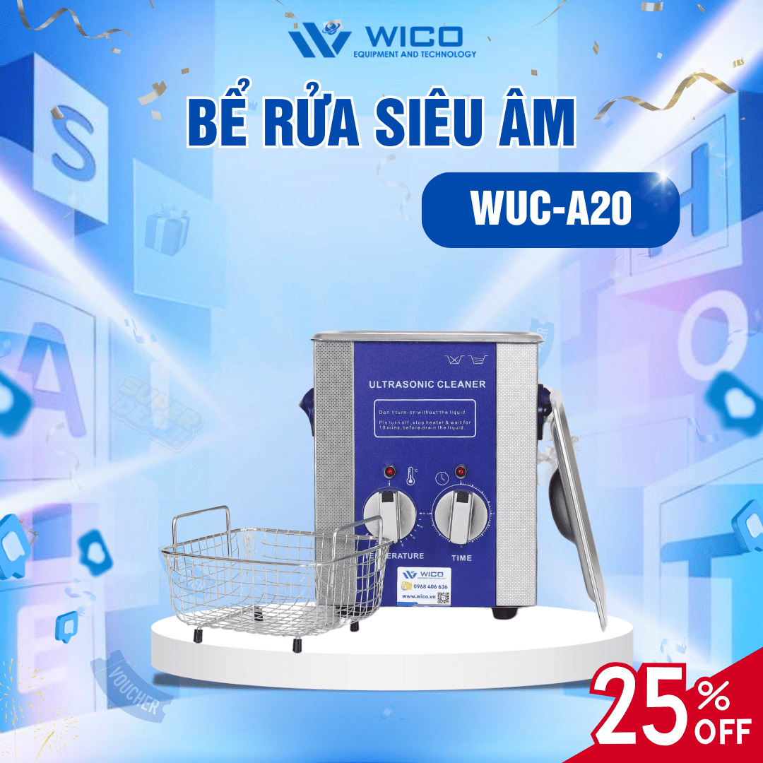Giảm tới 25% đối với Bể rửa siêu âm Jiayuanda WUC-A20