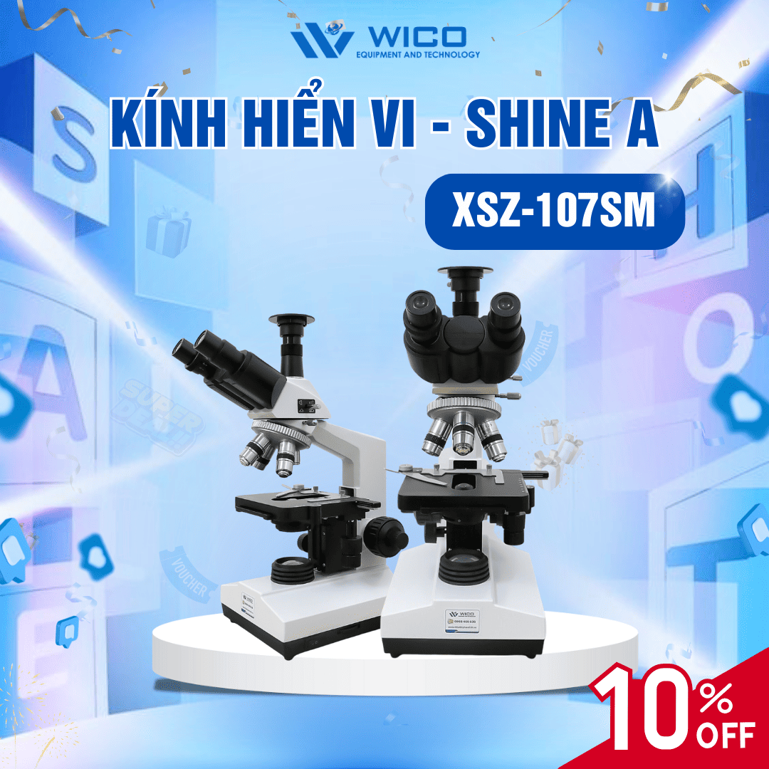 Kính hiển vi 3 mắt Trung Quốc XSZ-107SM giảm giá 10%