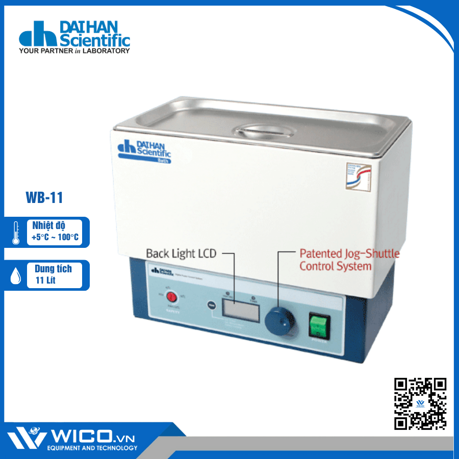 Bể Cách Thuỷ Điều Nhiệt Daihan Hàn Quốc WB-11