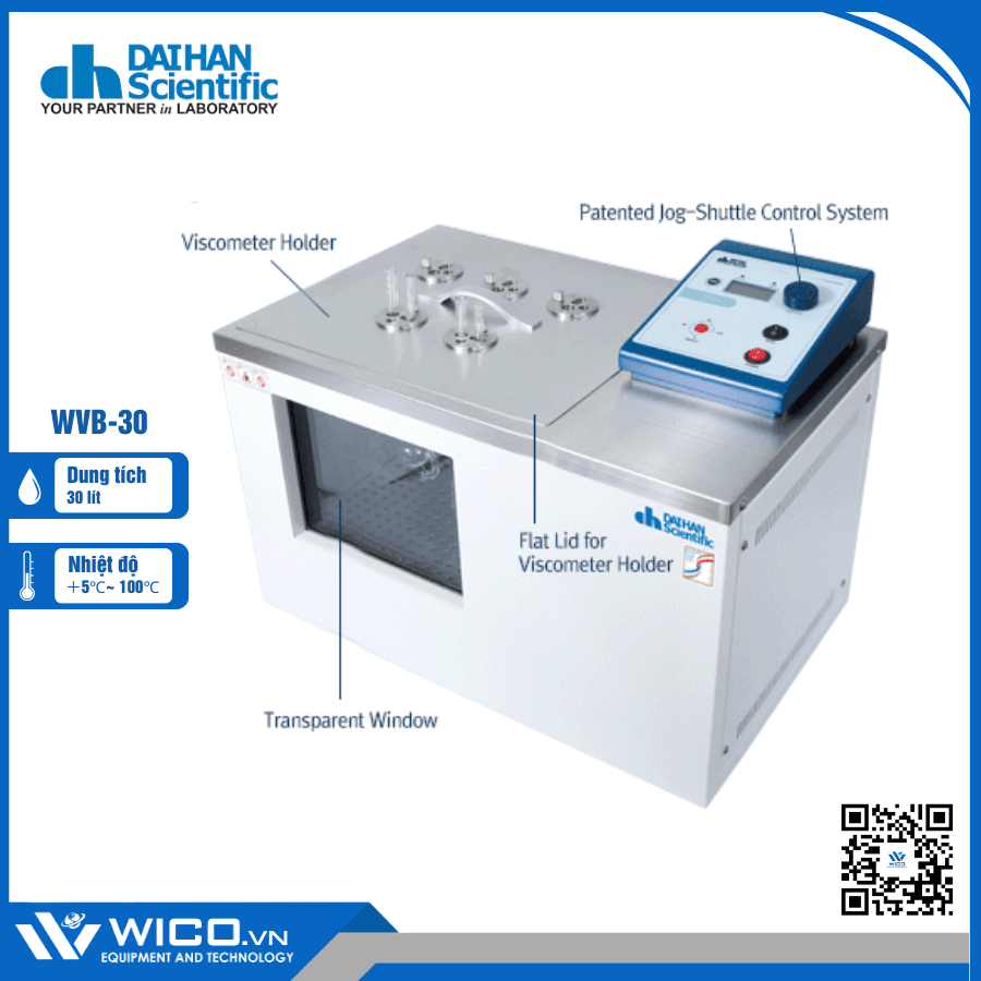 Bể Điều Nhiệt Đo Độ Nhớt Daihan Hàn Quốc WVB-30