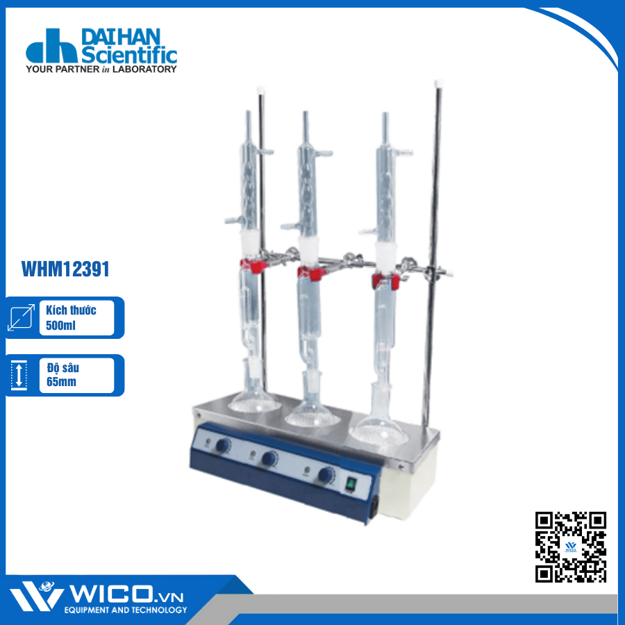 Bếp Đun Bình Cầu 3 Vị Trí 450 độ C Daihan WHM12391