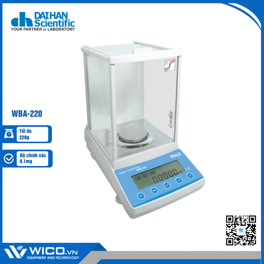 Cân Phân Tích 4 Số Daihan Hàn Quốc WBA-220