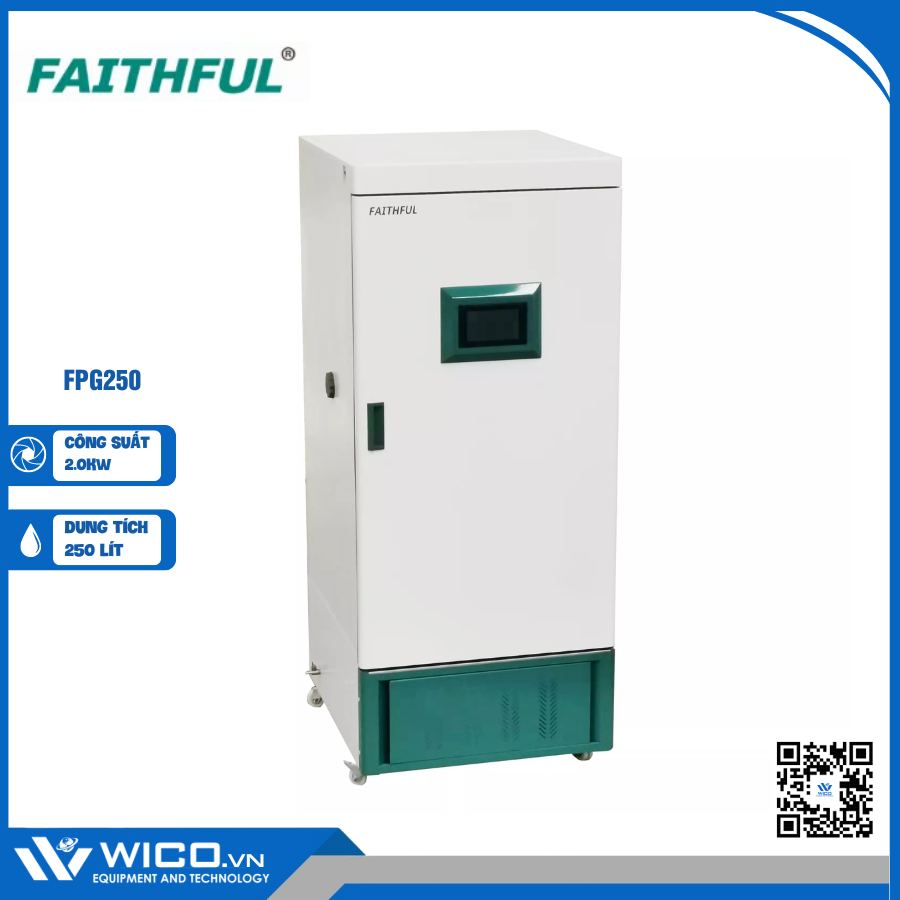 Tủ Vi Khí Hậu Có Đèn 0-30000LX Faithful FPG250
