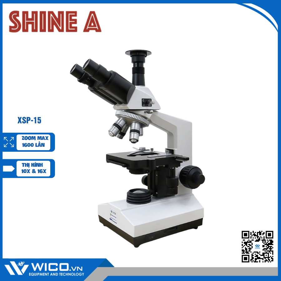 Kính Hiển Vi Sinh Học 3 Mắt Trung Quốc XSP-15 |1600X