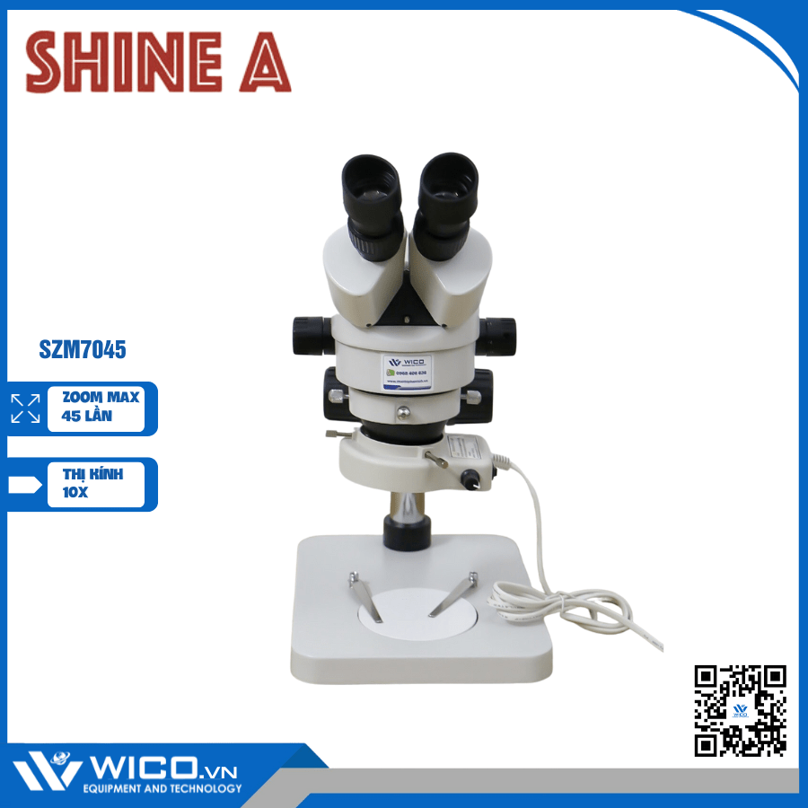 Kính Hiển Vi Soi Nổi Trung Quốc Zoom Liên Tục 7-45 lần SZM7045