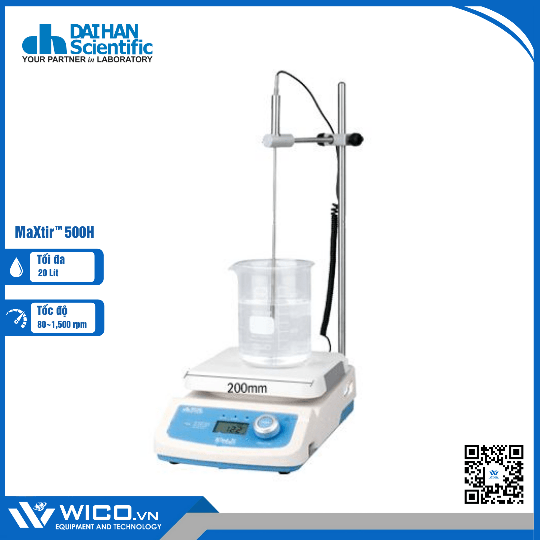 Máy Khuấy Từ Gia Nhiệt Daihan Hàn Quốc MaXtir 500H