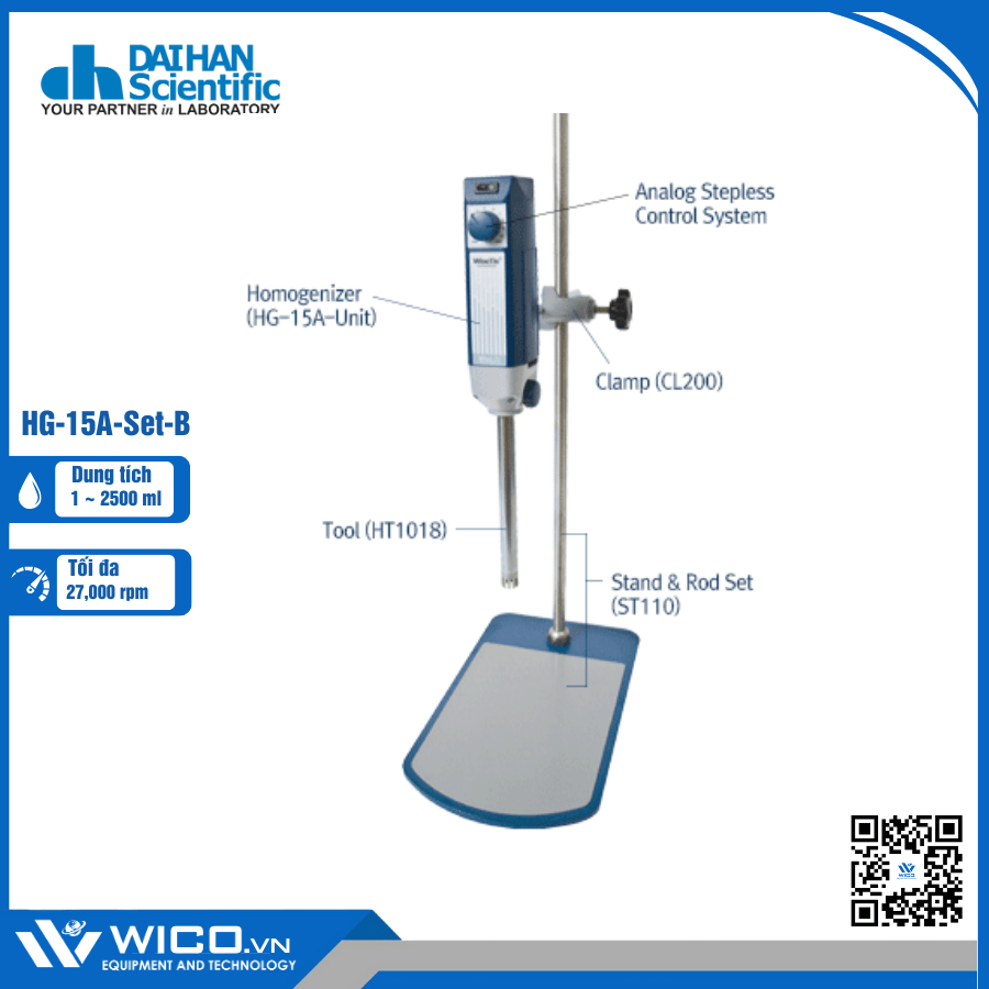 Máy Đồng Hoá Mẫu Daihan Hàn Quốc HG-15A-Set-B