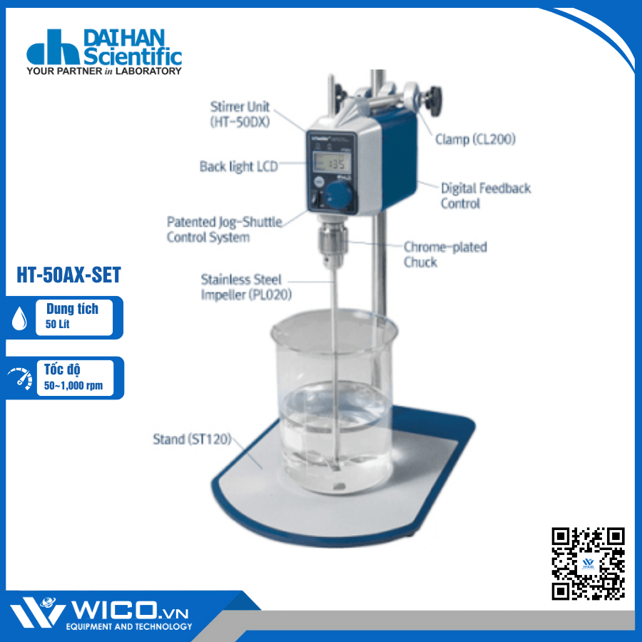 Máy Khuấy Đũa 60.000mPas Daihan Hàn Quốc