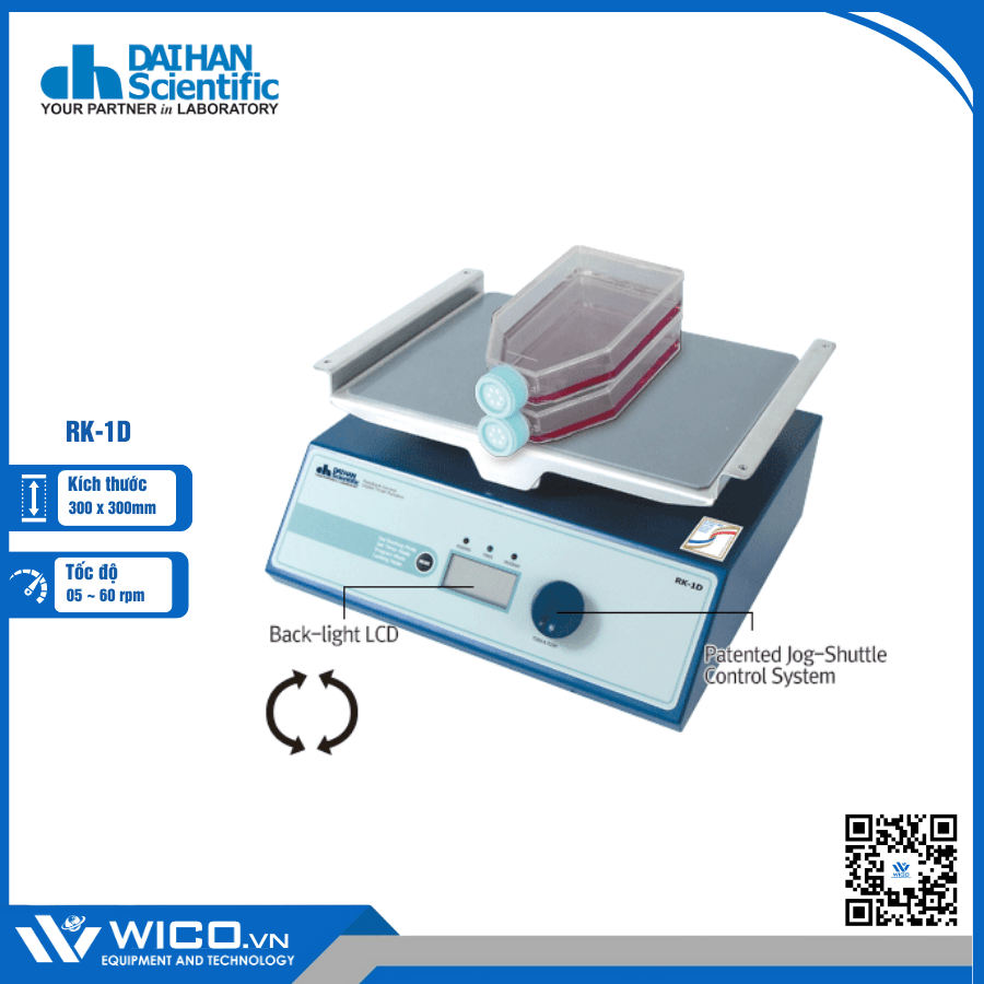 Máy Lắc Nhuộm 3 Chiều, 2 Tầng Daihan RK-1D