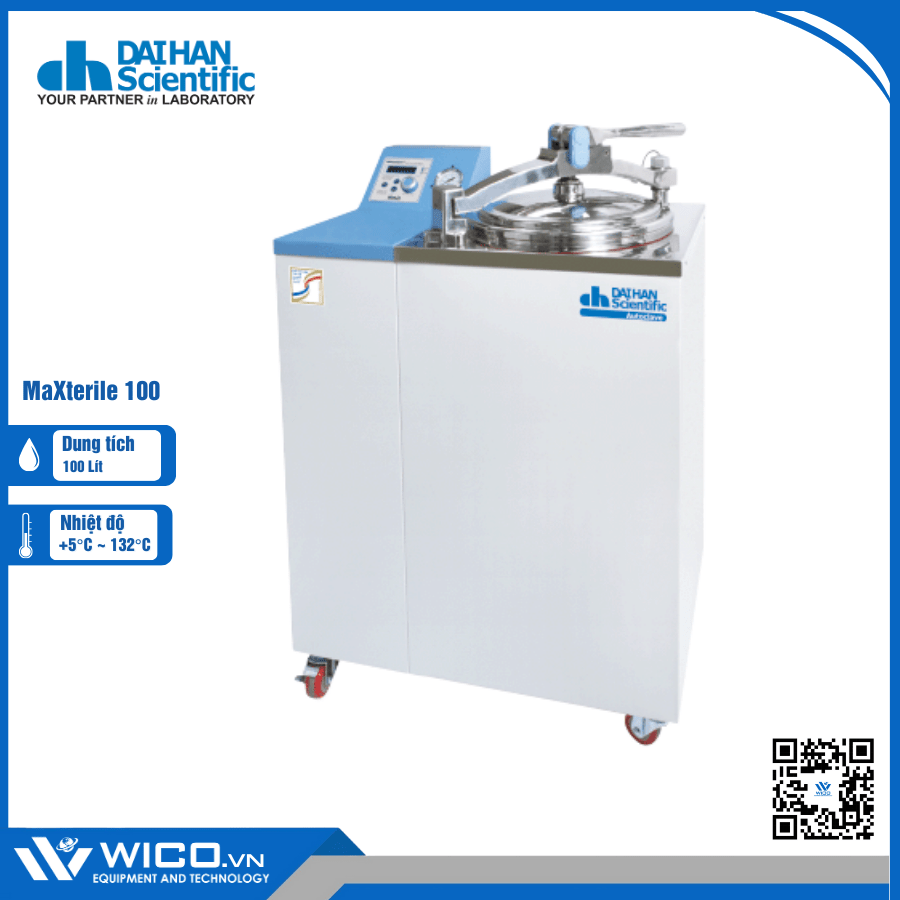 Nồi Hấp Ướt Tiệt Trùng Daihan MaXterile 100
