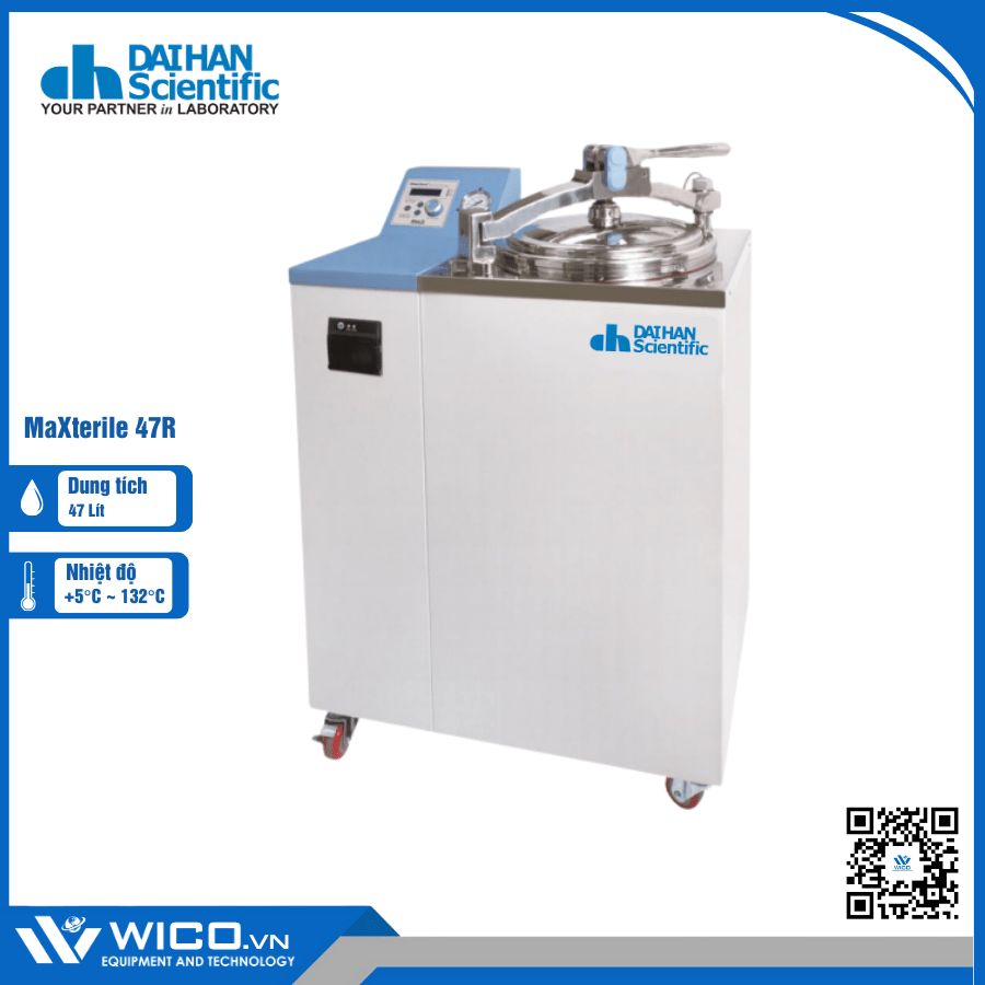 Nồi Hấp Ướt Tiệt Trùng Daihan MaXterile 47R