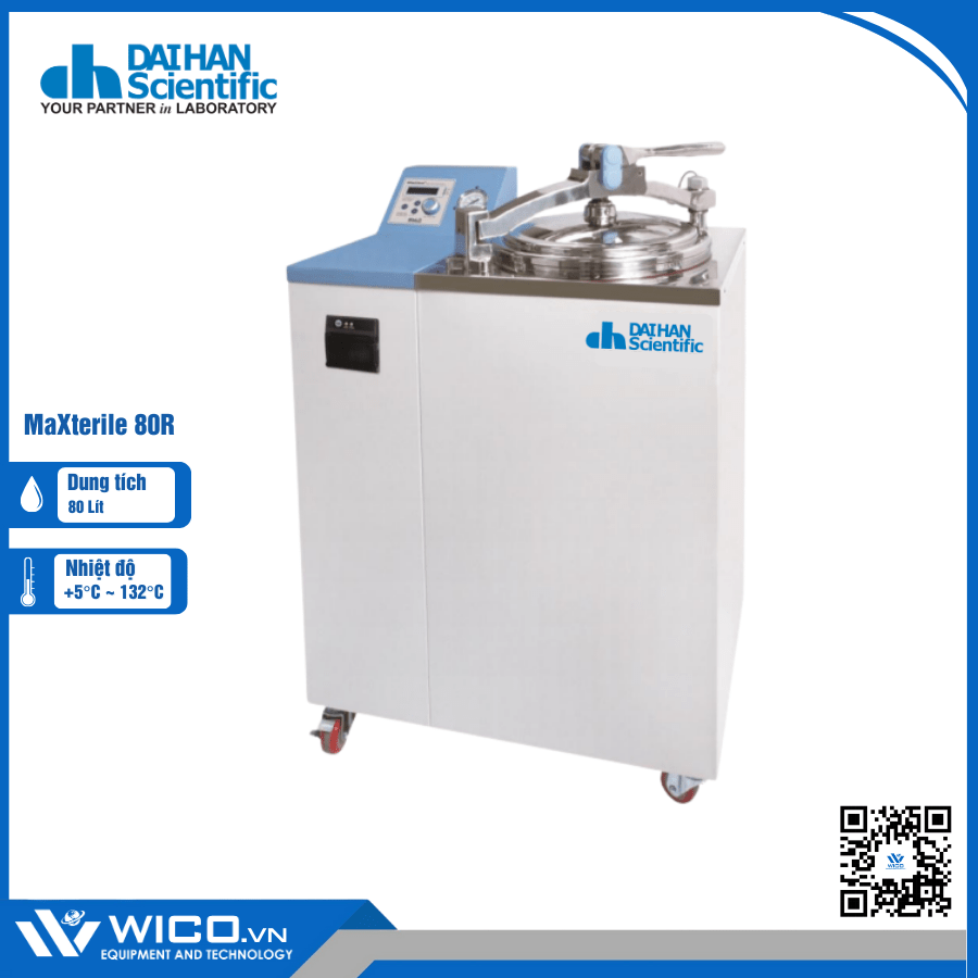 Nồi Hấp Ướt Tiệt Trùng Daihan MaXterile 80R