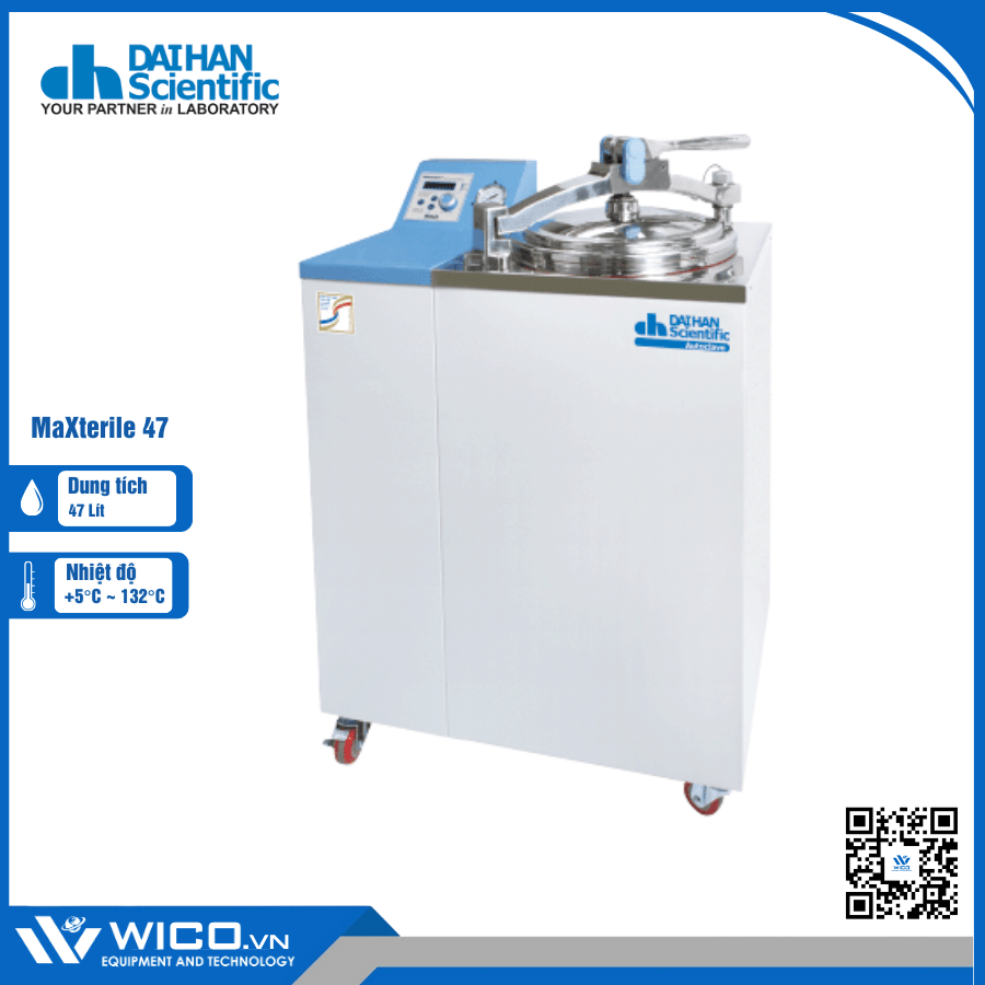 Nồi Hấp Ướt Tiệt Trùng Daihan MaXterile 47