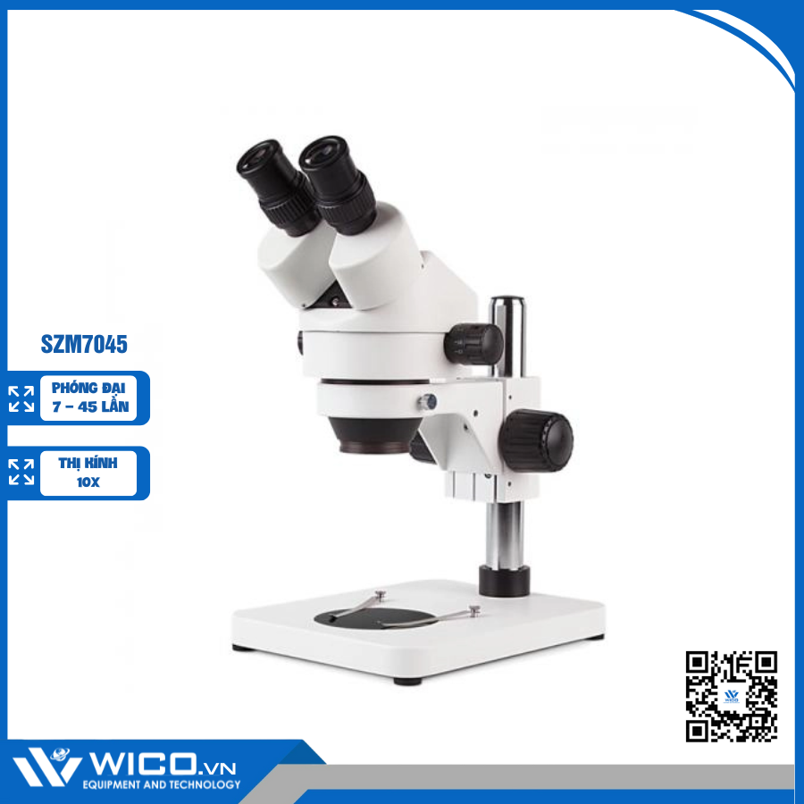 Kính Hiển Vi Soi Nổi Trung Quốc Zoom Liên Tục 7-45 lần SZM7045