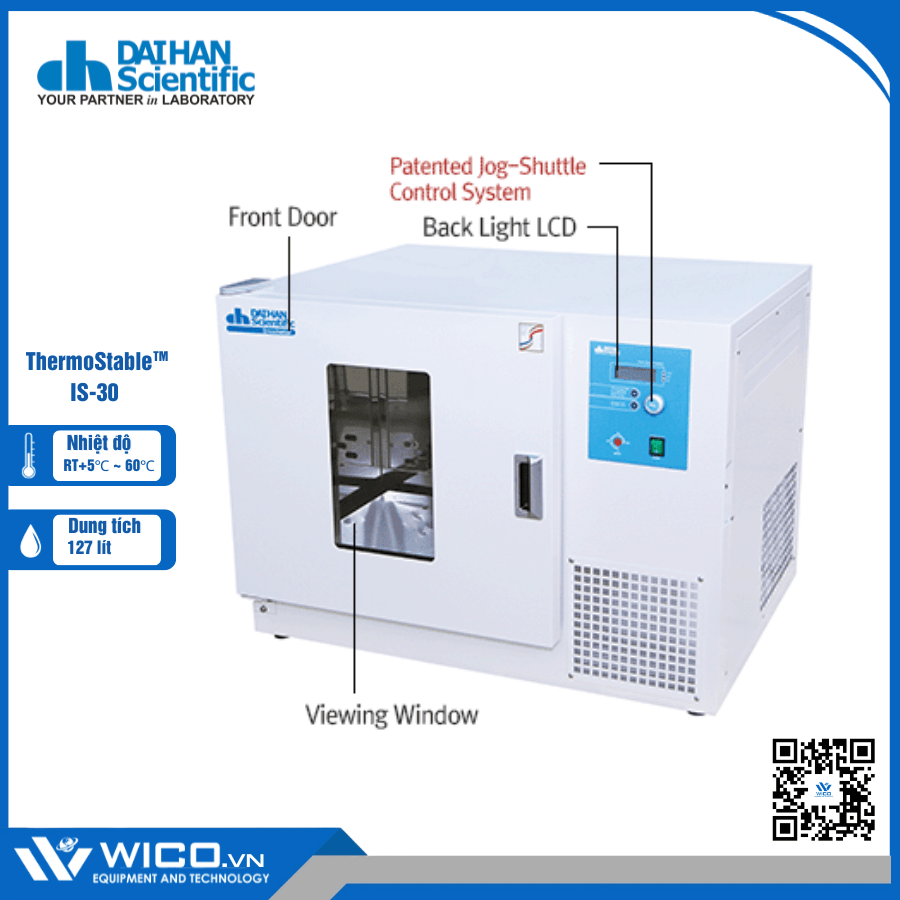 Tủ Ấm Lắc 127 Lít Daihan ThermoStable IS-30