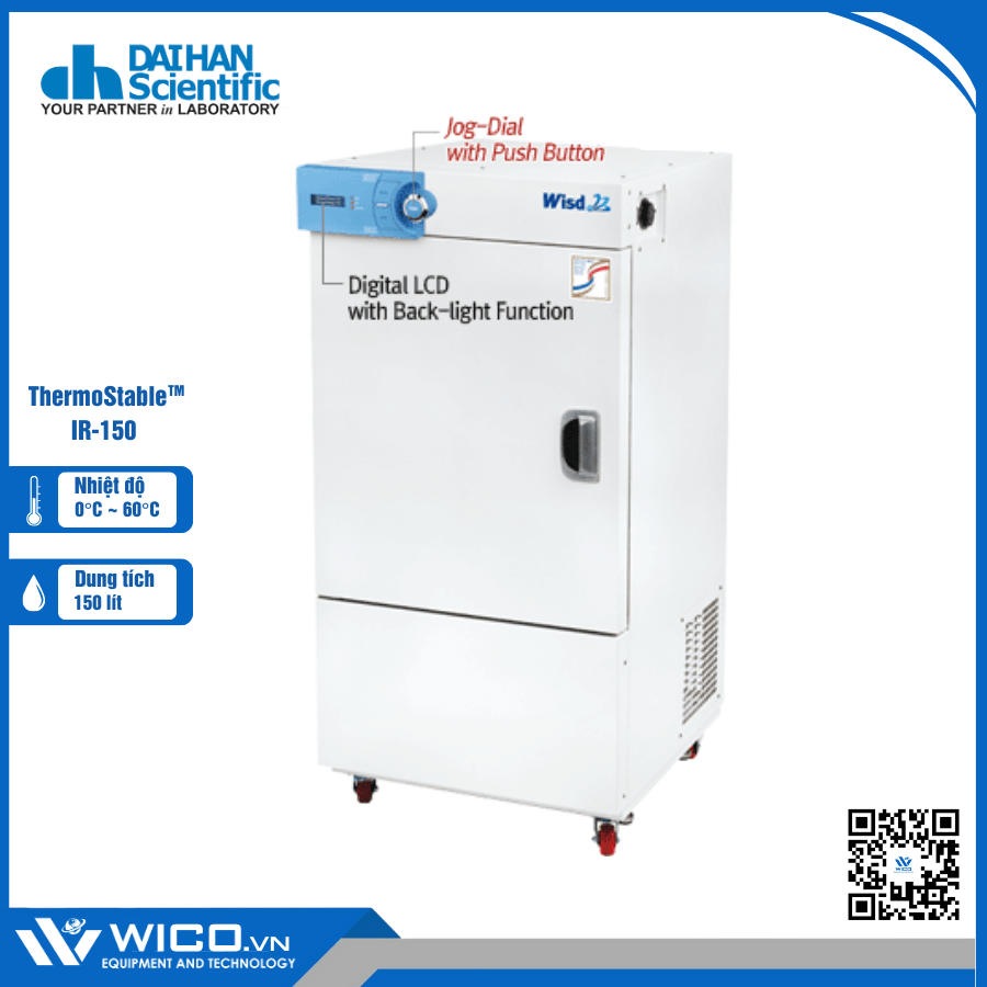 Tủ Ấm Lạnh - Tủ BOD Daihan ThermoStable IR-150