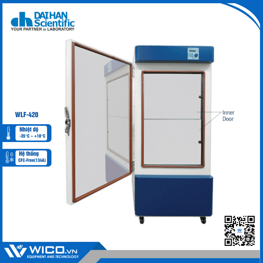 Tủ Bảo Quản Mẫu Âm 35 độ C Daihan Hàn Quốc WLF-420