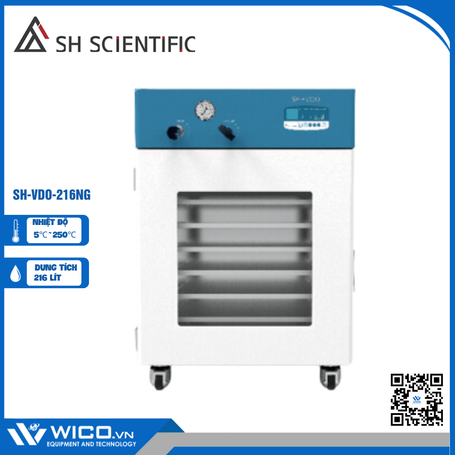 Tủ Sấy Chân Không 250 Độ C SH Scientific Hàn Quốc SH-VDO-216NG