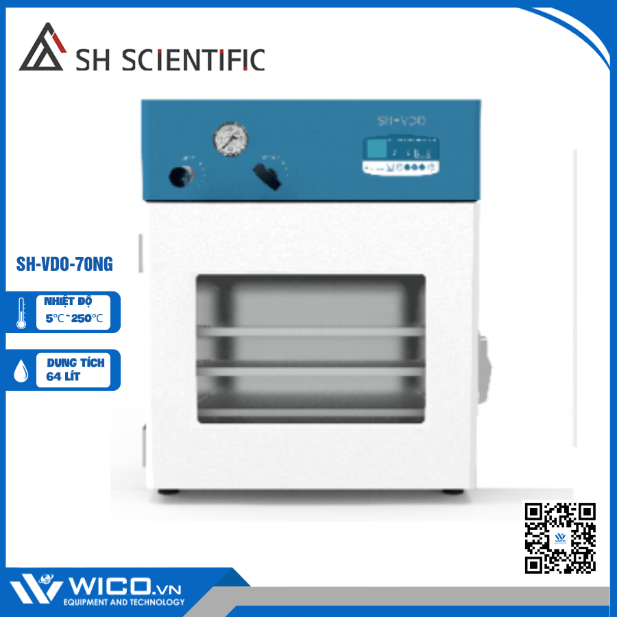 Tủ Sấy Chân Không 250 Độ C SH Scientific Hàn Quốc SH-VDO-70NG