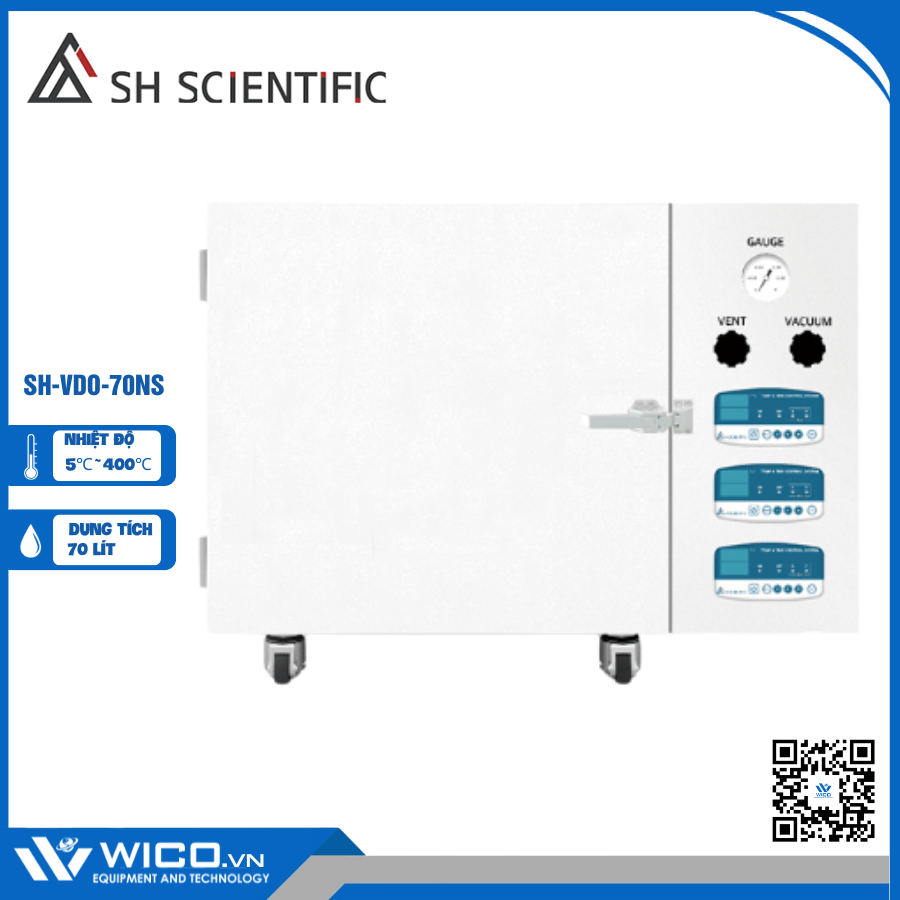 Tủ Sấy Chân Không 450 Độ C SH Scientific SH-VDO-70NS