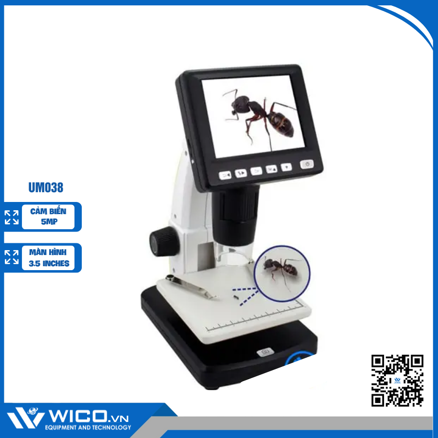 Kính Hiển Vi Điện Tử Trung Quốc UM038 (LCD 3.5 inch)