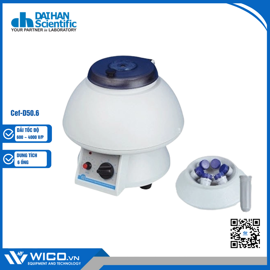 Máy Ly Tâm 4000 Vòng/ Phút Daihan Hàn Quốc Cef-50.6
