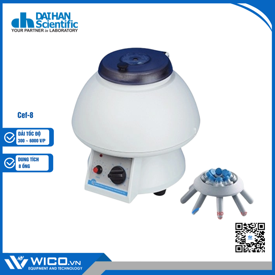 Máy Ly Tâm 8x15ml Daihan - Hàn Quốc Cef-8