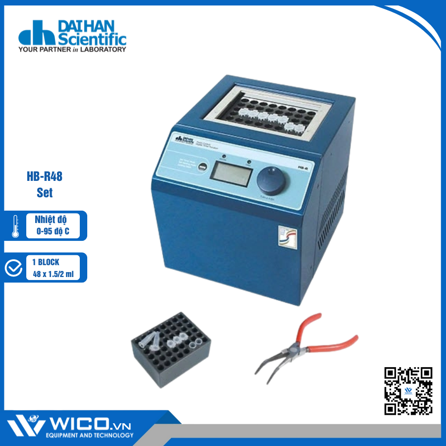 Máy Ủ Nhiệt Khô -5 Đến 95 Độ Daihan MaXtable HB-R48 (Set)