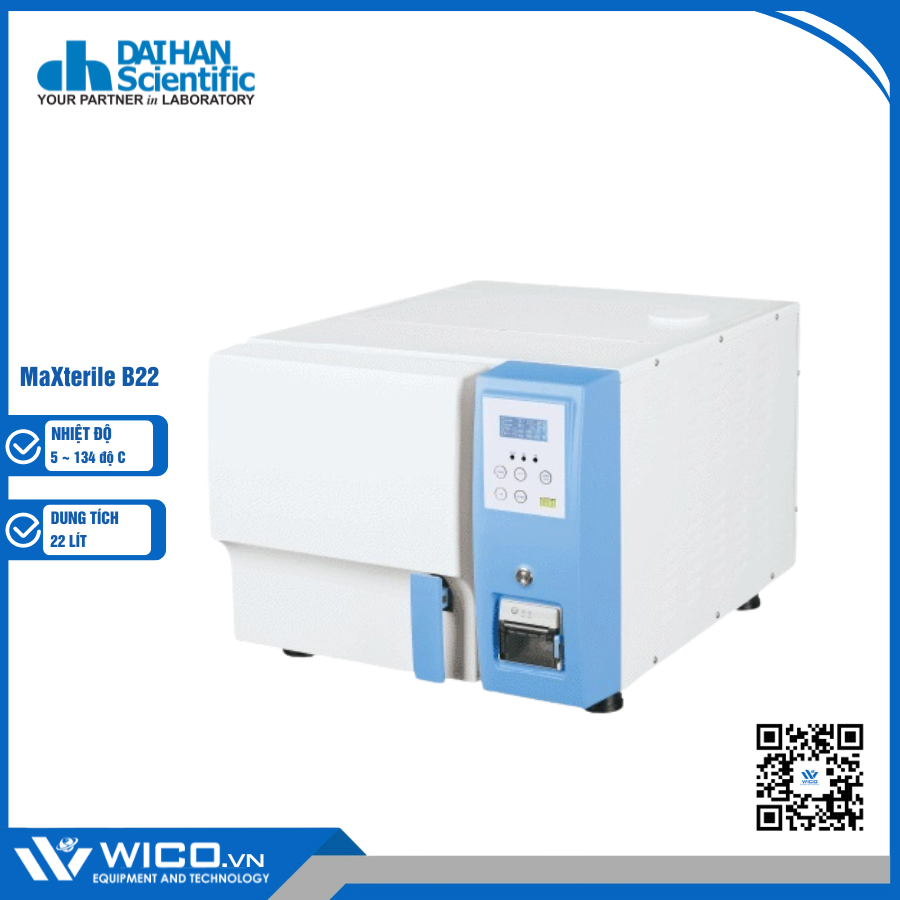 Nồi Hấp Tiệt Trùng Sấy Chân Không Daihan MaXterile B22