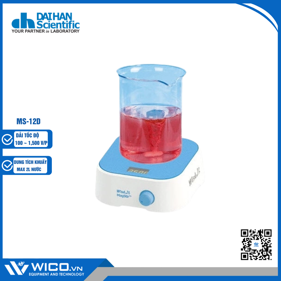 Máy Khuấy Từ Không Gia Nhiệt Daihan MS-12D