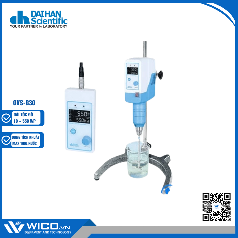 Máy Khuấy Đũa 350.000mPas Daihan Hàn Quốc OVS-G30 | 550 RPM