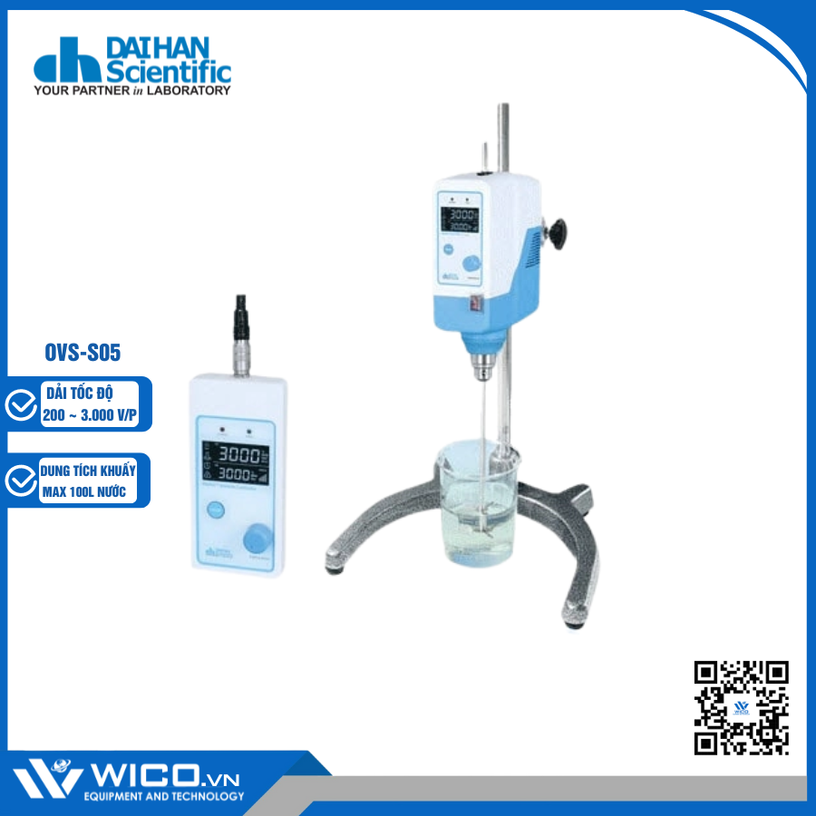 Máy Khuấy Đũa 3,000 Vòng/ Phút Daihan Hàn Quốc OVS-S05