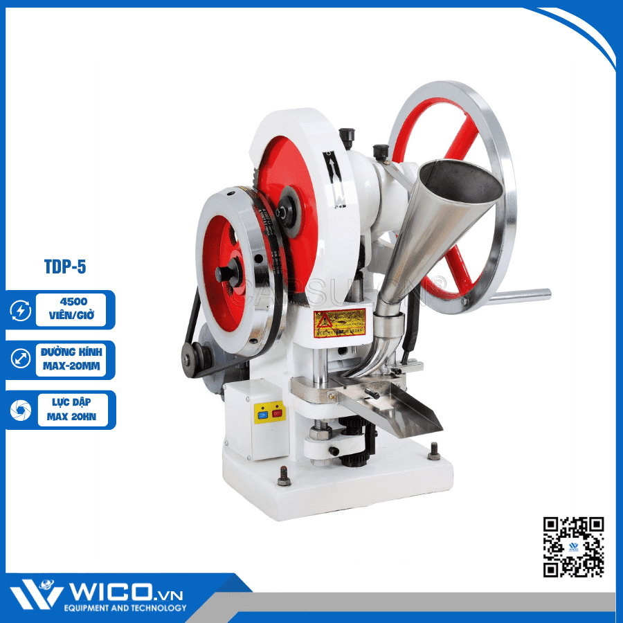 Máy Dập Viên 1 Chày Trung Quốc Tianfeng TDP-5 | 4500 viên/giờ
