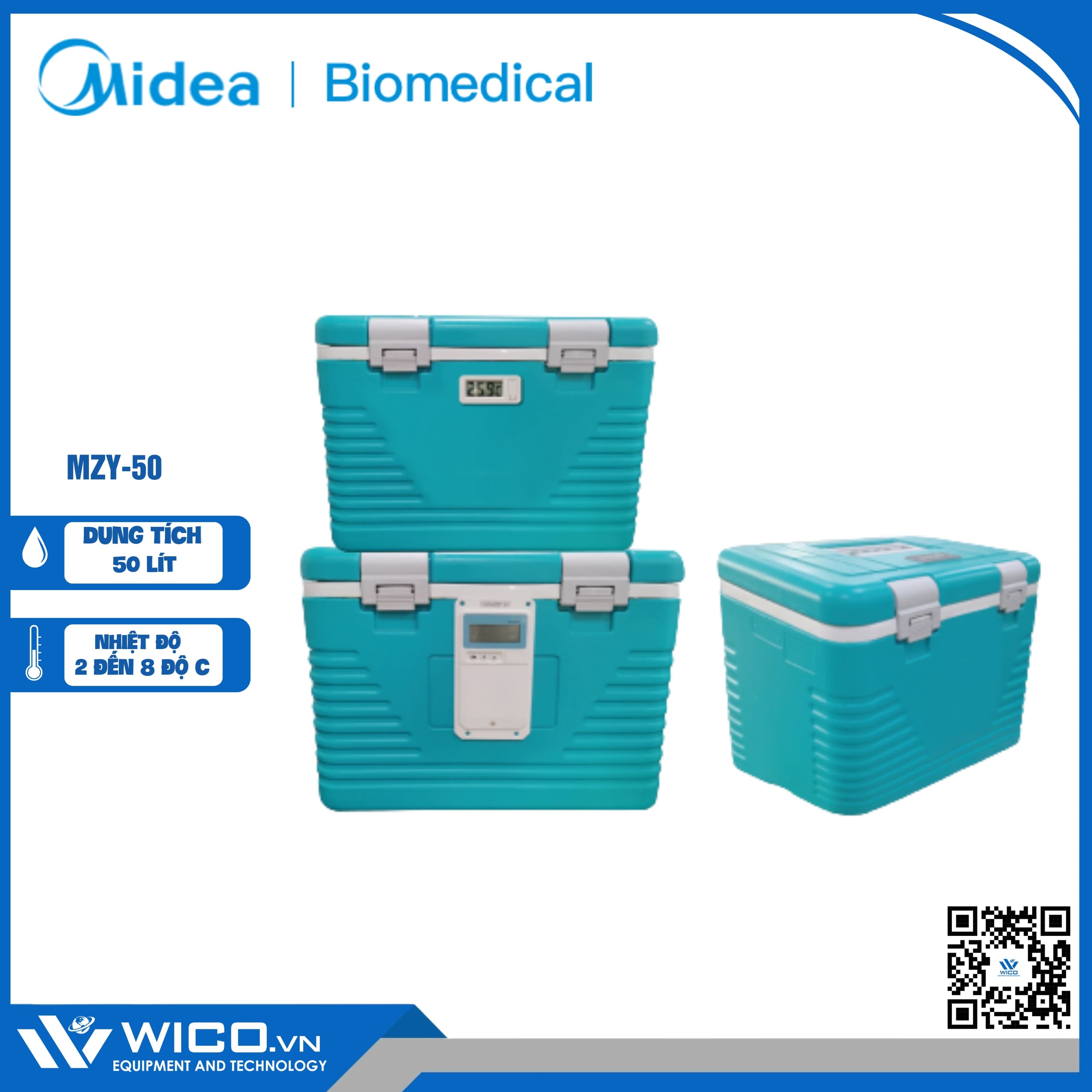 Hộp Bảo Quản Vắc Xin Midea MZY-50 | 50 Lít