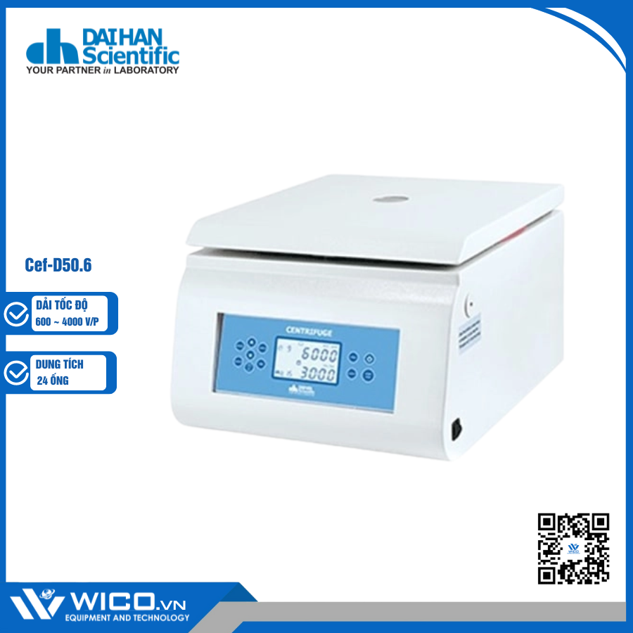 Máy Ly Tâm Đa Năng Daihan Hàn Quốc Cef-D50.6 | 24 Ống