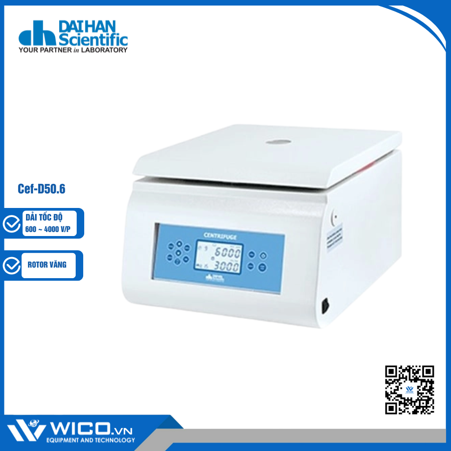 Máy Ly Tâm Đa Năng Daihan Hàn Quốc Cef-D50.6 | Rotor Văng