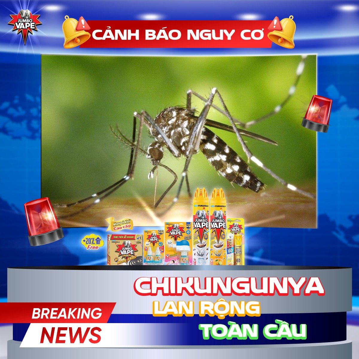 CẢNH BÁO NGUY CƠ CHIKUNGUNYA LAN RỘNG