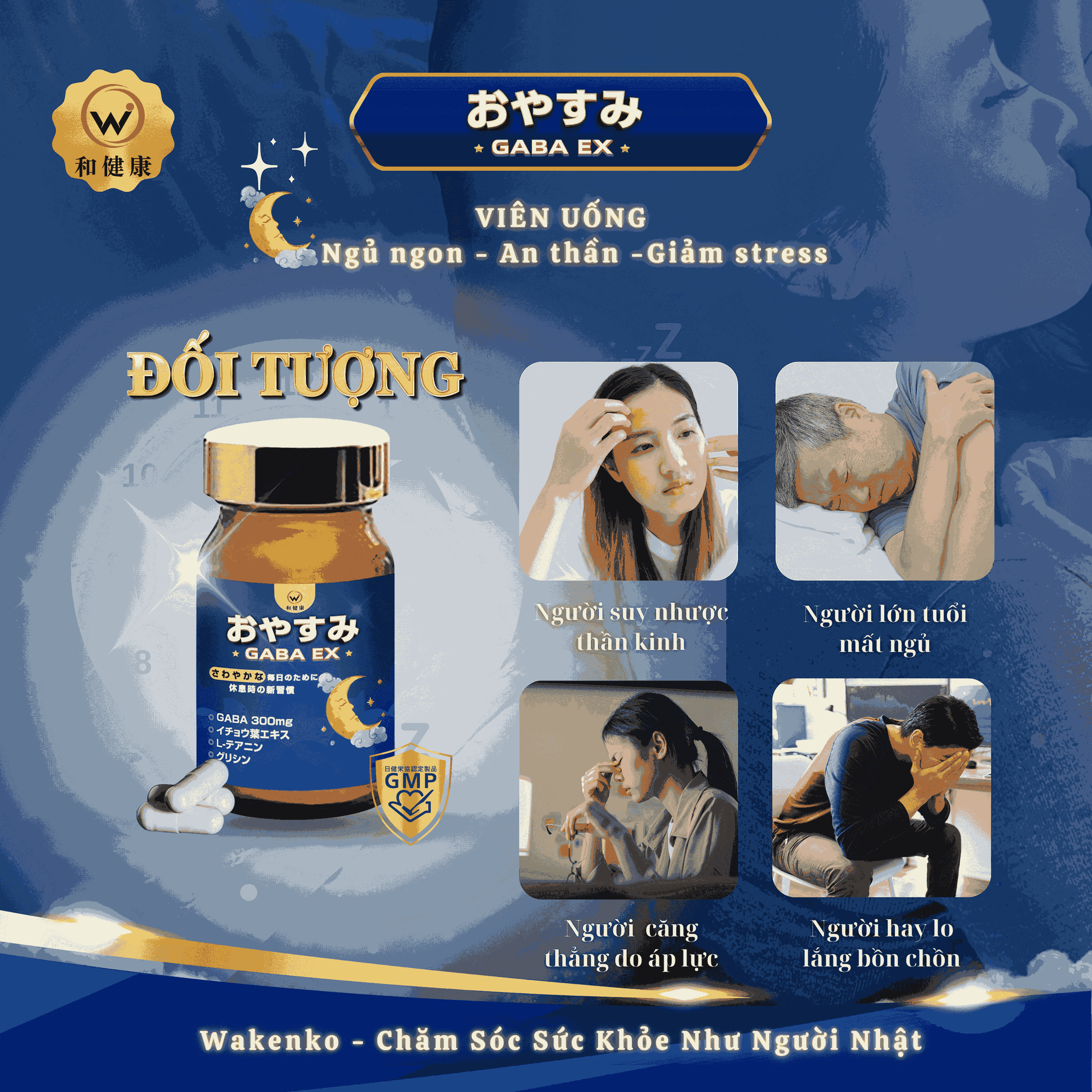 Đối Tượng Sử Dụng Viên Uống Hỗ Trợ Ngủ Ngon Gaba Ex Wakenko