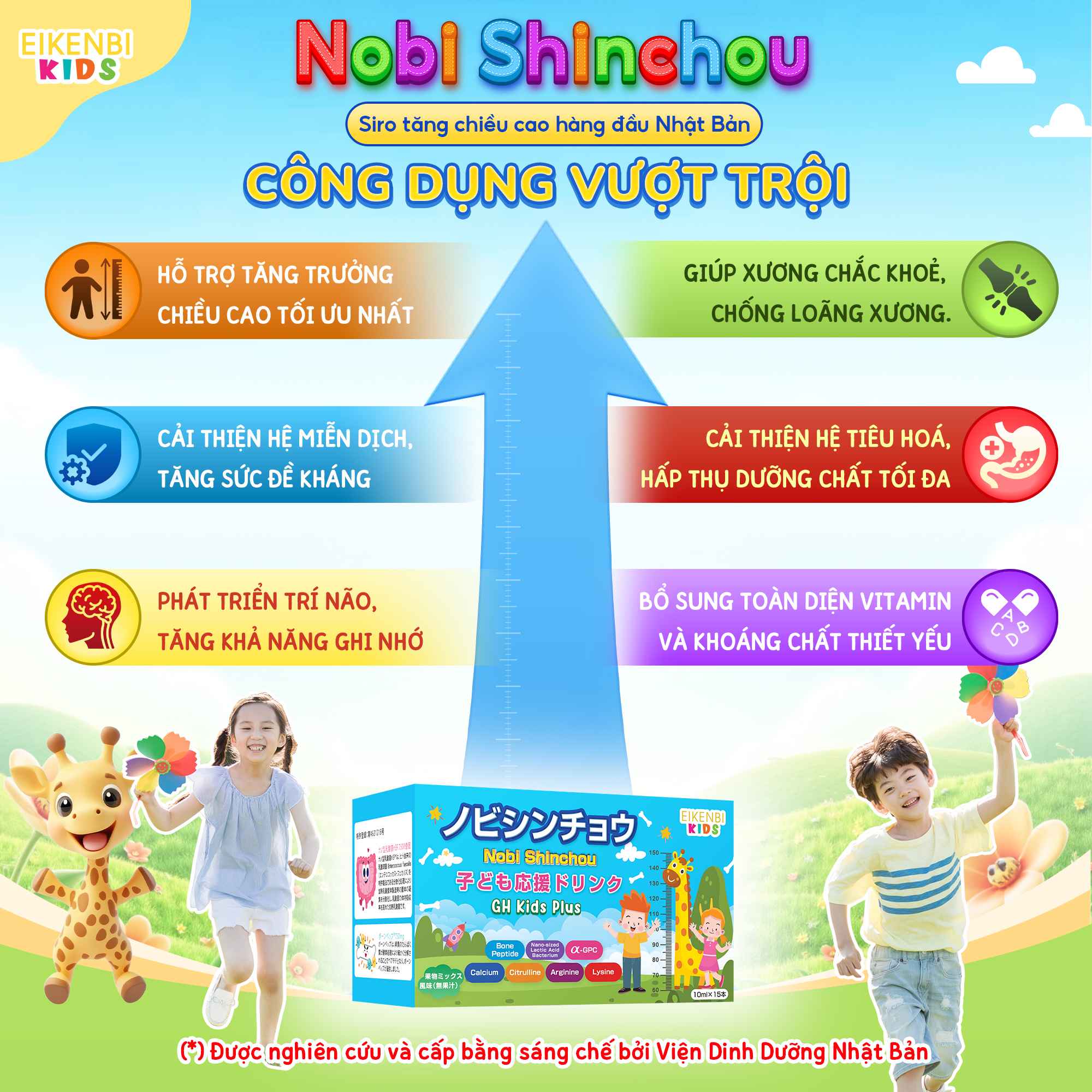 Công Dụng Của Siro Tăng Chiều Cao Nobi Shinchou Eikenbi Kids