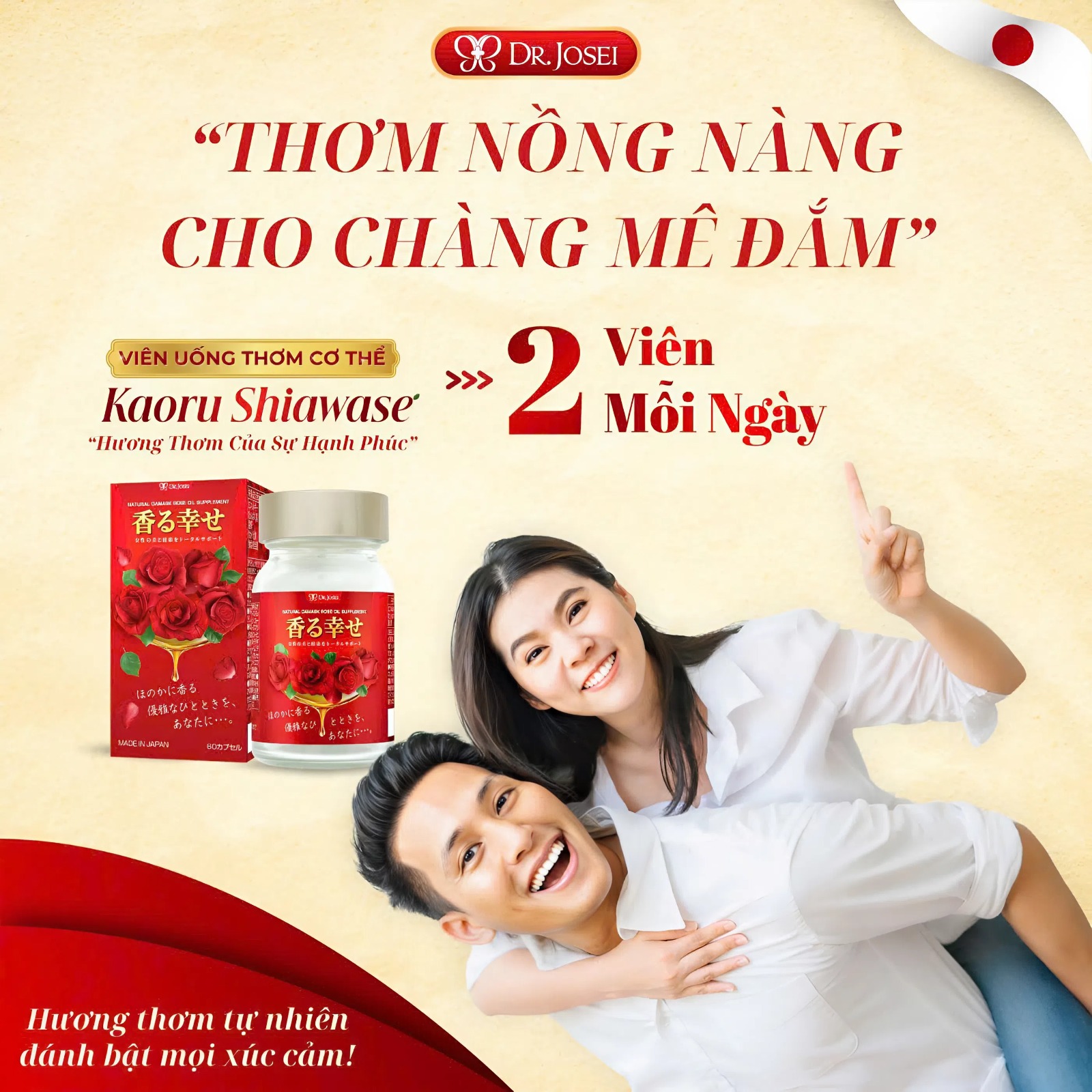Hướng Dẫn Sử Dụng Viên Uống Thơm Cơ Thể Kaoru Shiawase Dr.Josei