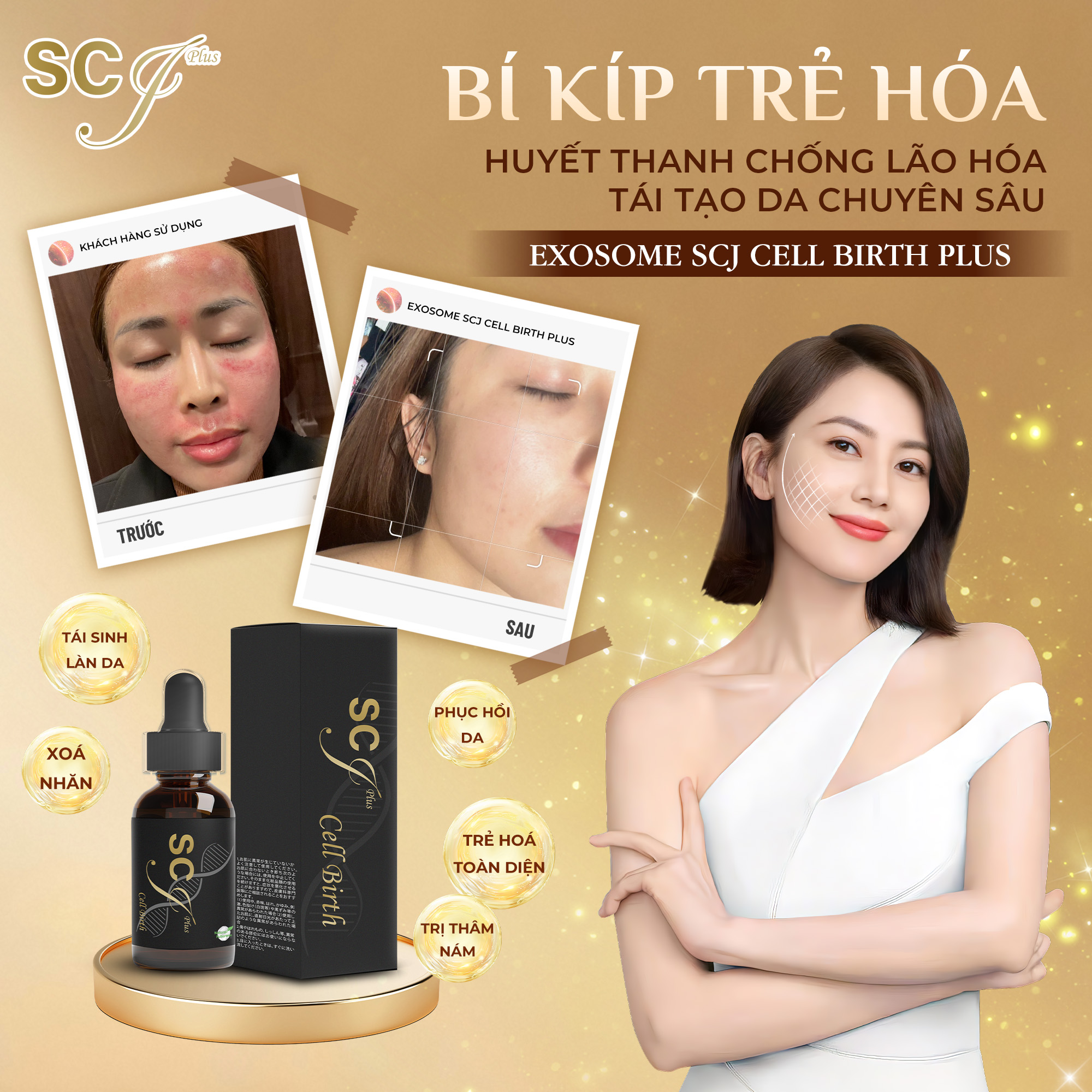 Công dụng của huyết thanh tế bào gốc Exosome Scj Cell Birth Plus