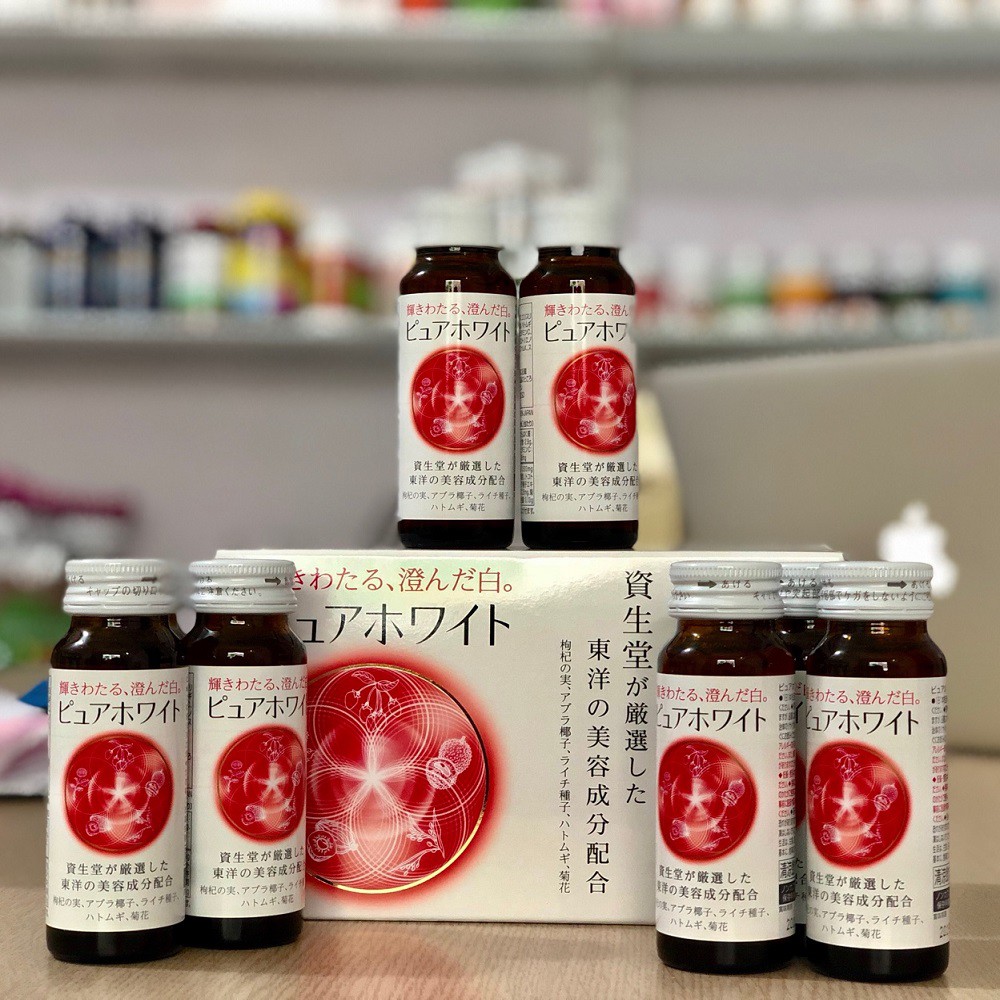 Công dụng của nước uống trắng da Pure White Shiseido