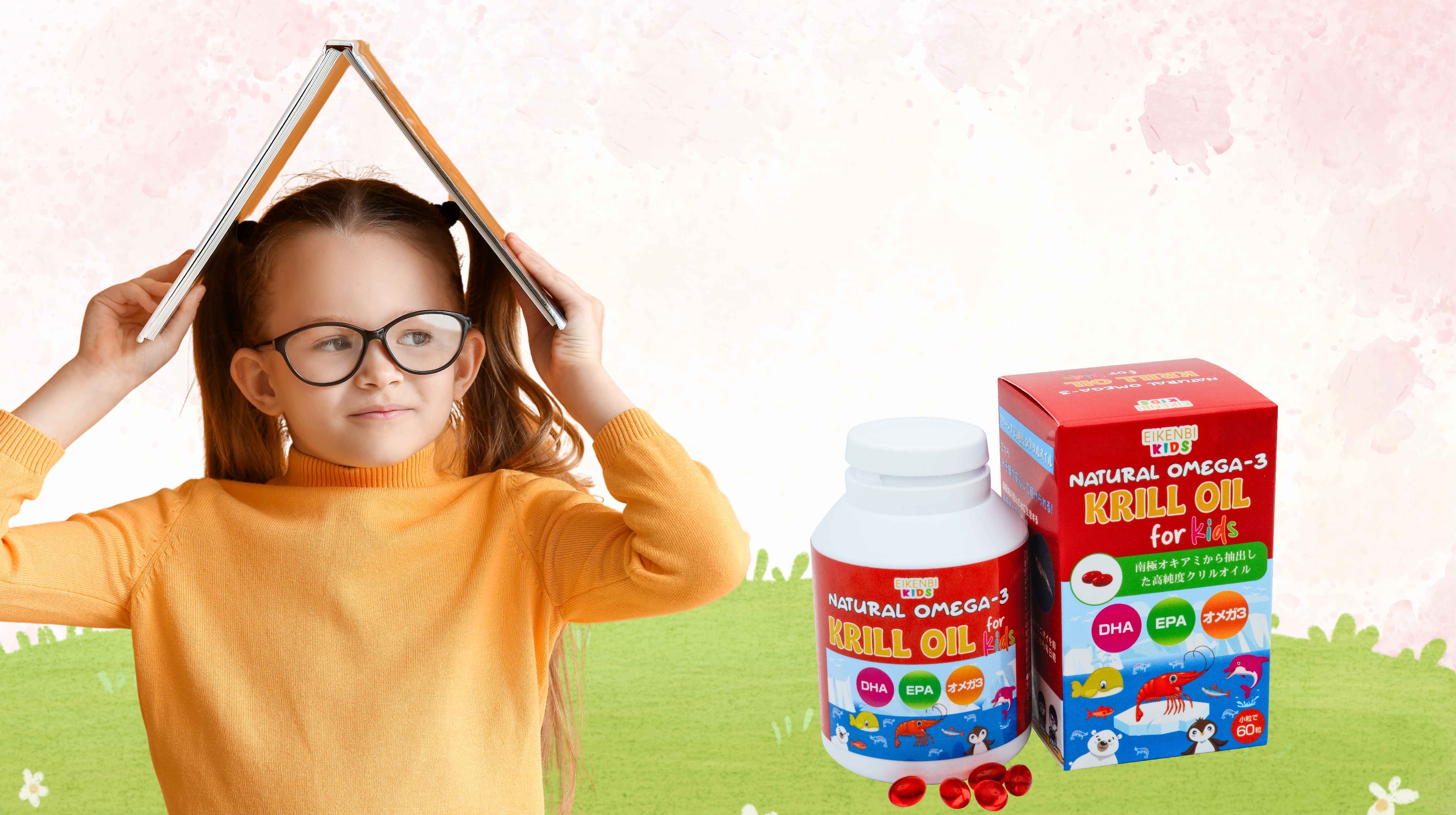 Dầu nhuyễn thể Natural Omega-3 Krill Oil Eikenbi Kids