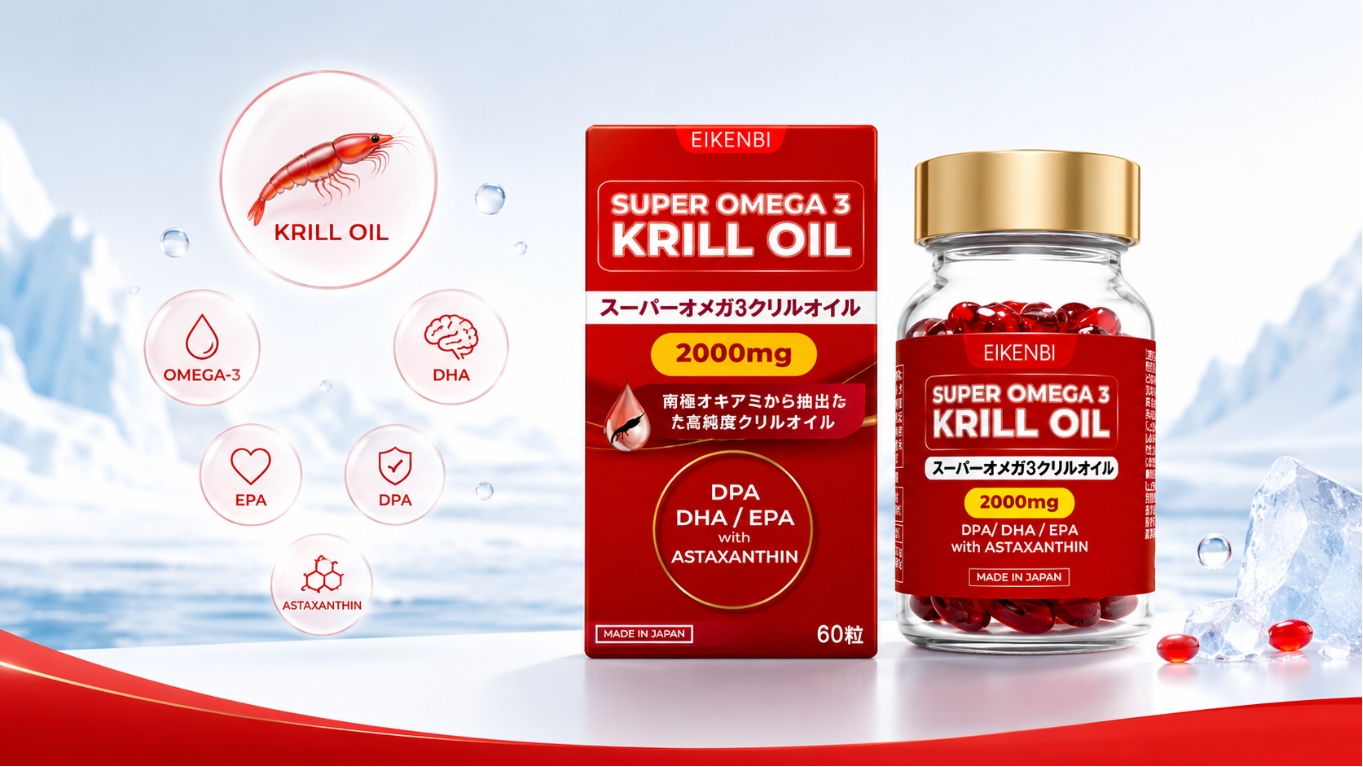 Dầu Nhuyễn Thể Super Omega 3 Krill Oil Eikenbi