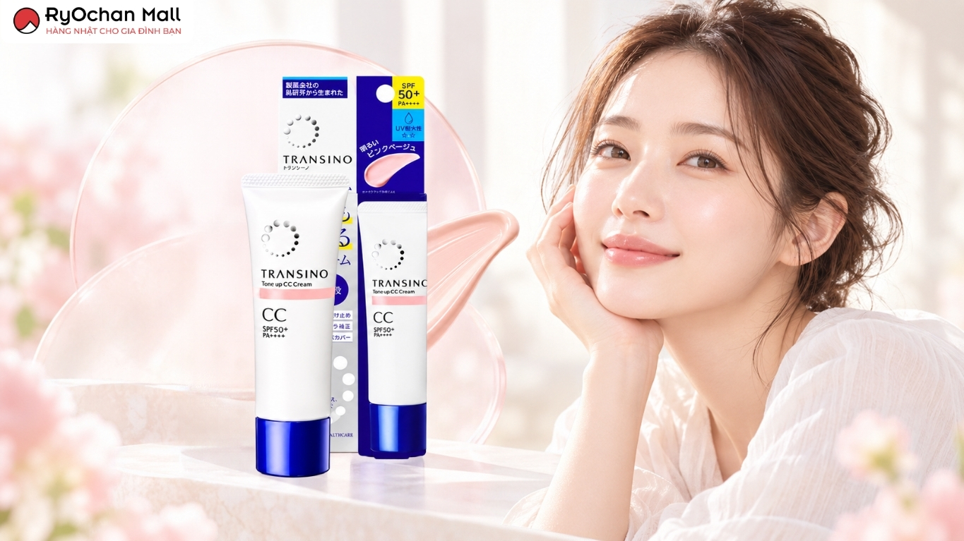 Đối tượng sử dụng kem nền chống nắng Transino Tone Up CC Cream màu hồng